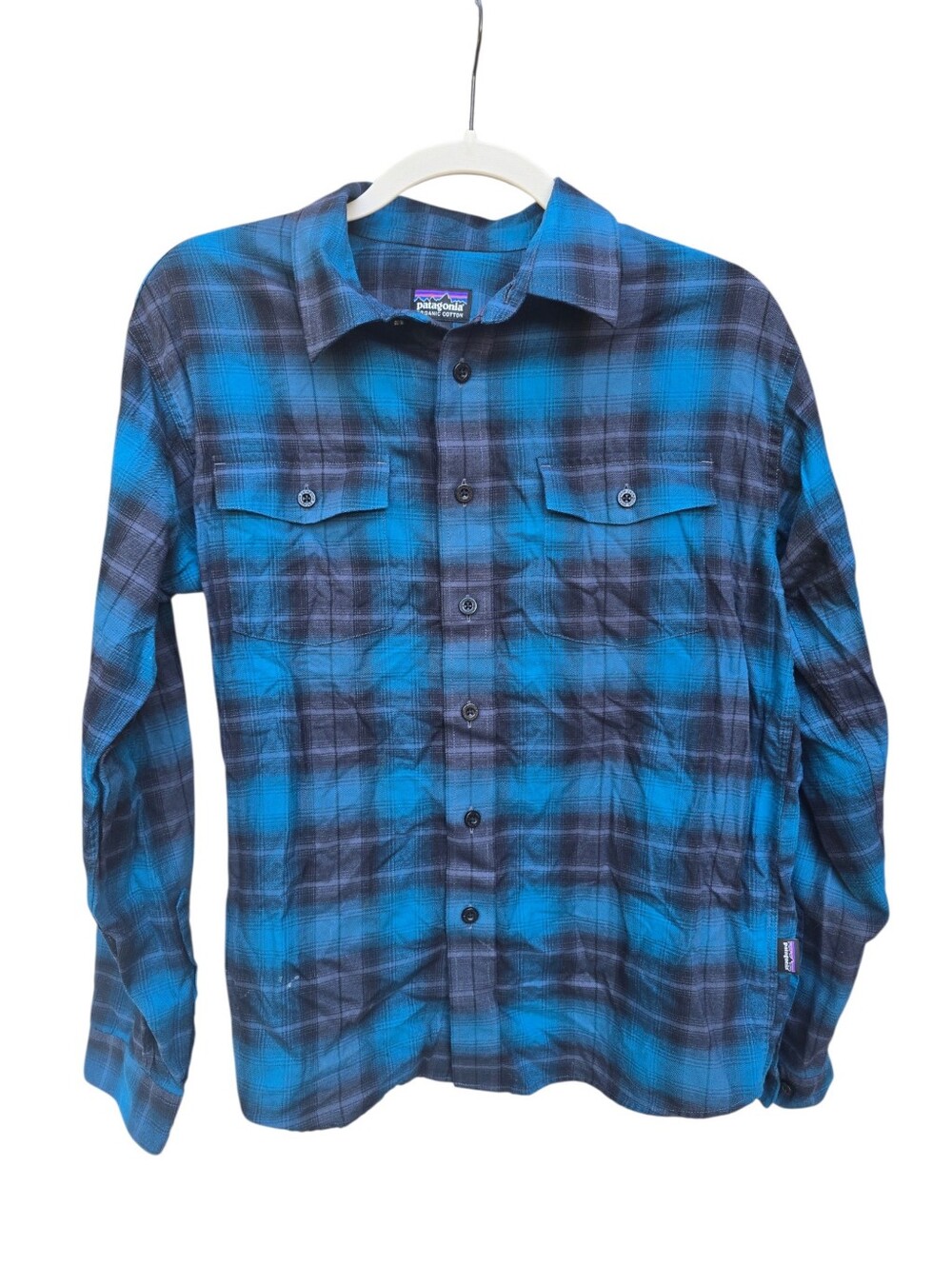 Patagonia Men's Buckshot Long Sleeve Organic Cotton Flannel Shirt Small 53856
